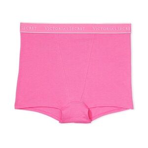 Victoria’s Secret Cotton Logo Cotton High-Waist Boyshort Panty Underwear. NWT